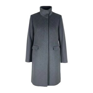 Ann Taylor Classic Gray soft wool mohair Trench Coat